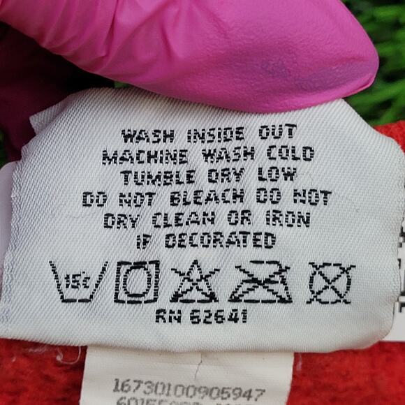 Vintage 90s Nebraska Huskers Sweatshirt 2XL 28x26 Red USA - Picture 12 of 16